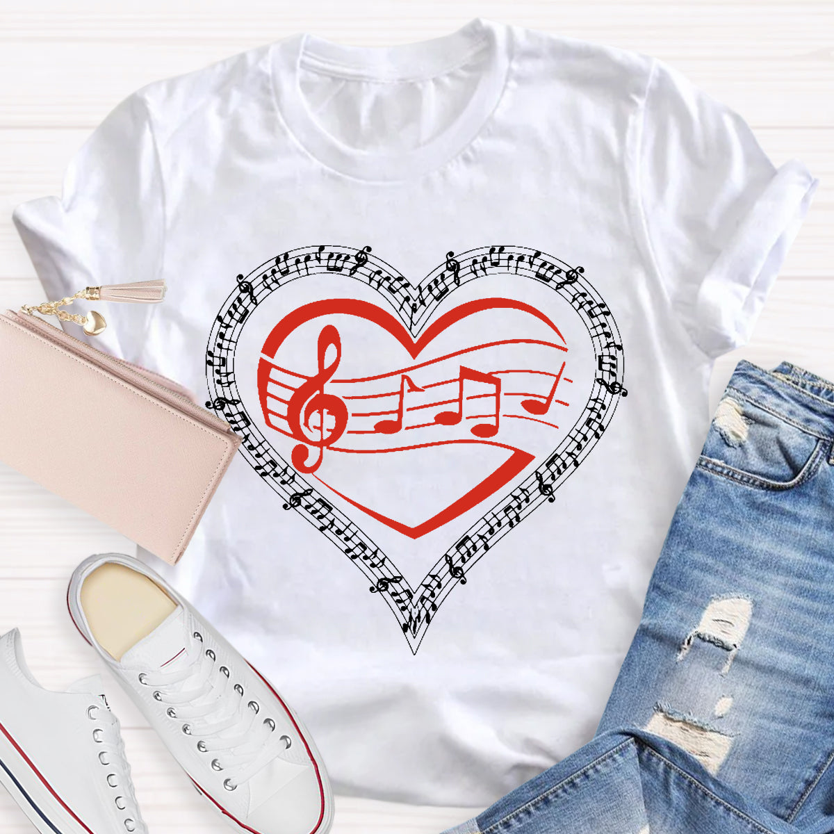 Musical Heart Teacher T-Shirt