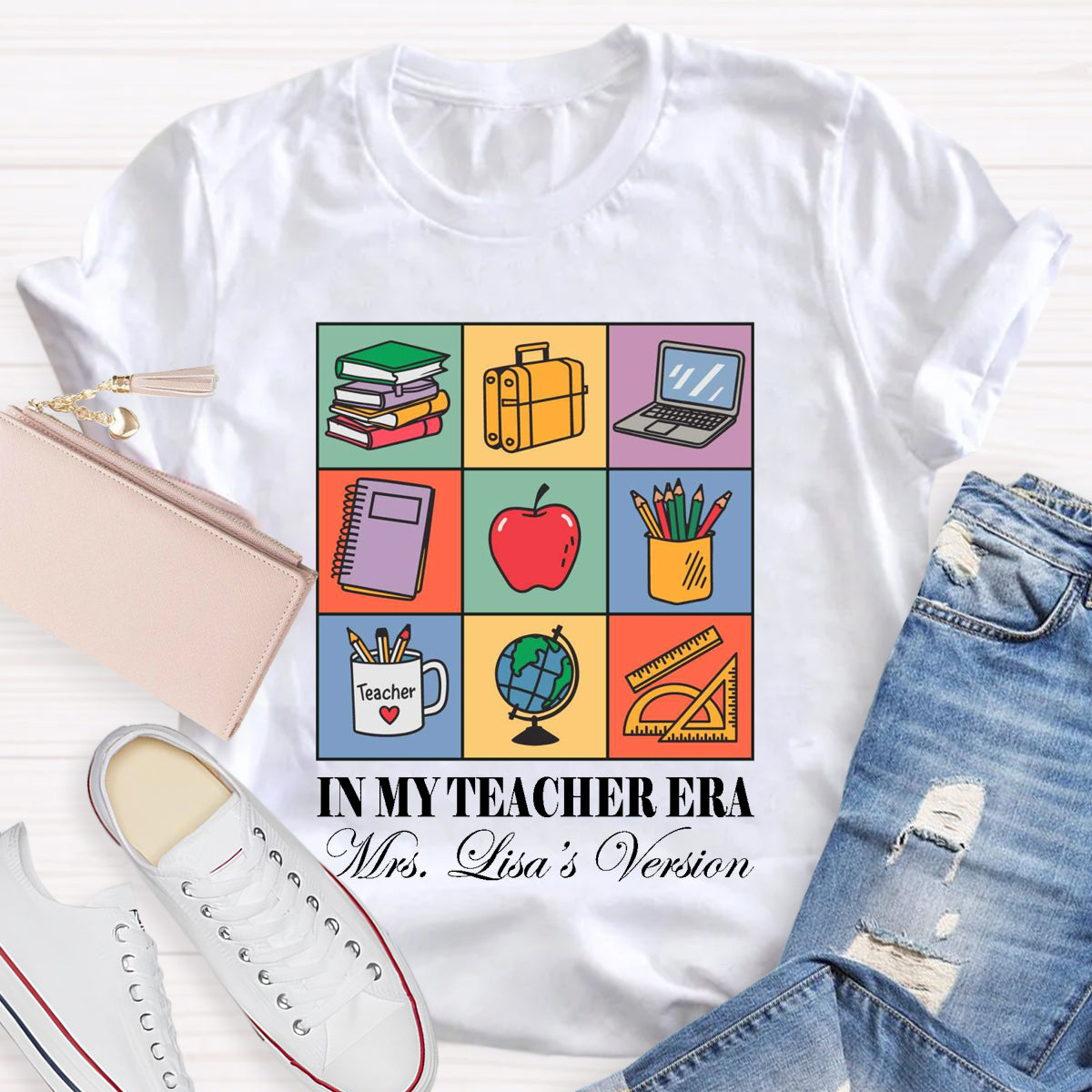 Personalized Name In My Teacher Era T-Shirt