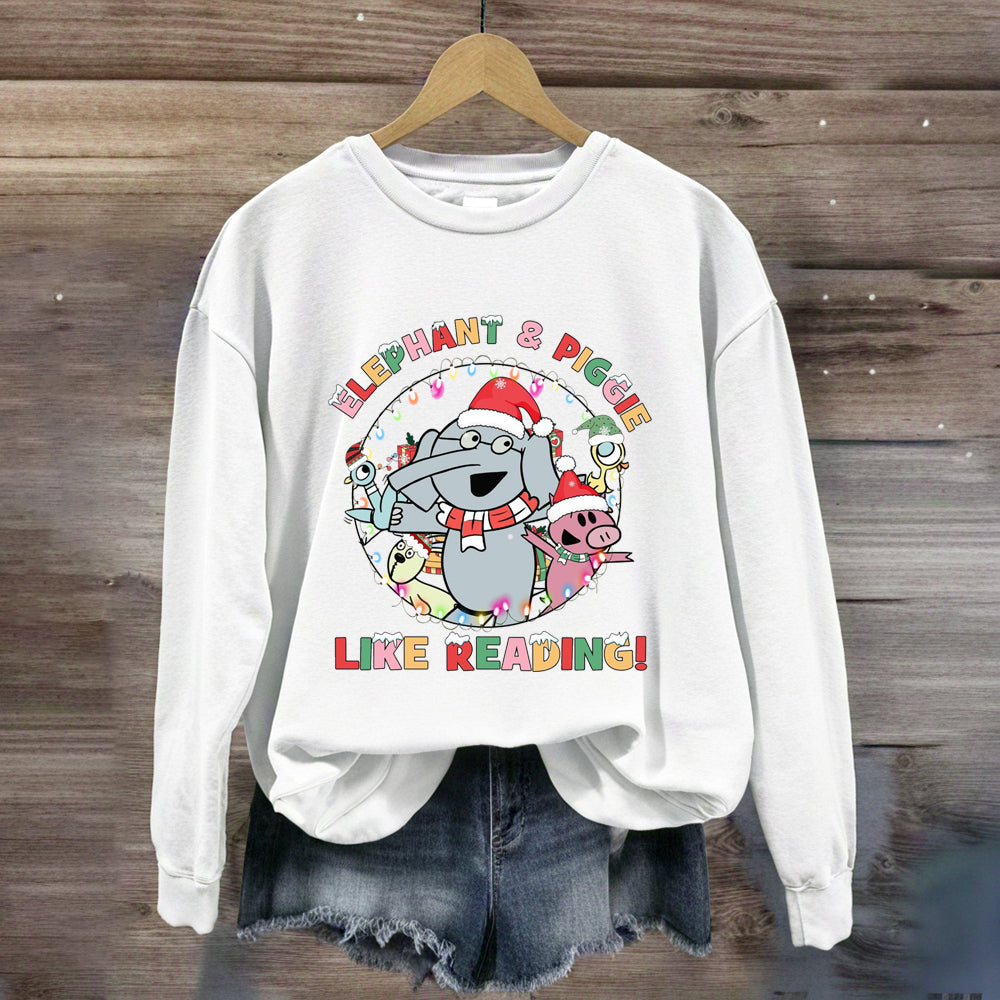 Elephant & Piggie Like Reading Sweatshirt