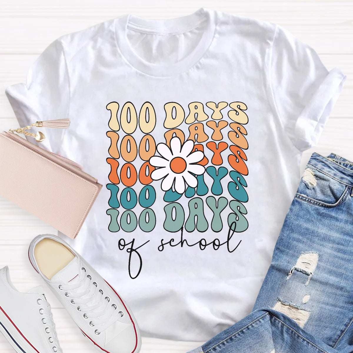 100 Days Of School Teacher T-Shirt