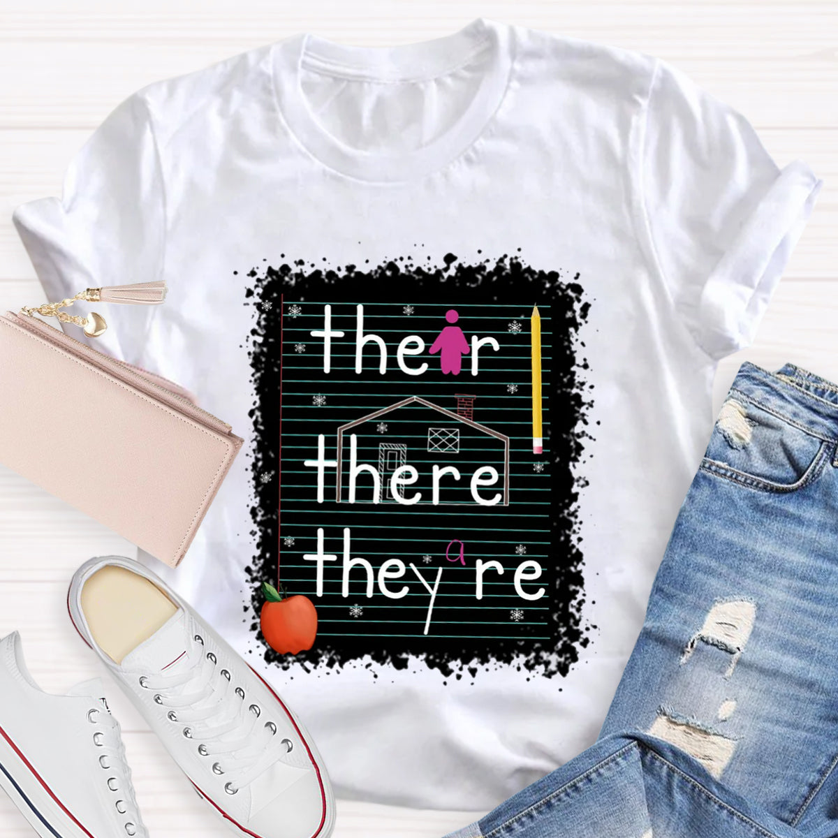 Their There They Are Teacher T-Shirt