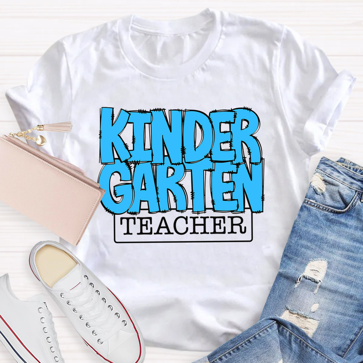 Personalized Grade Blue Printed T-Shirt