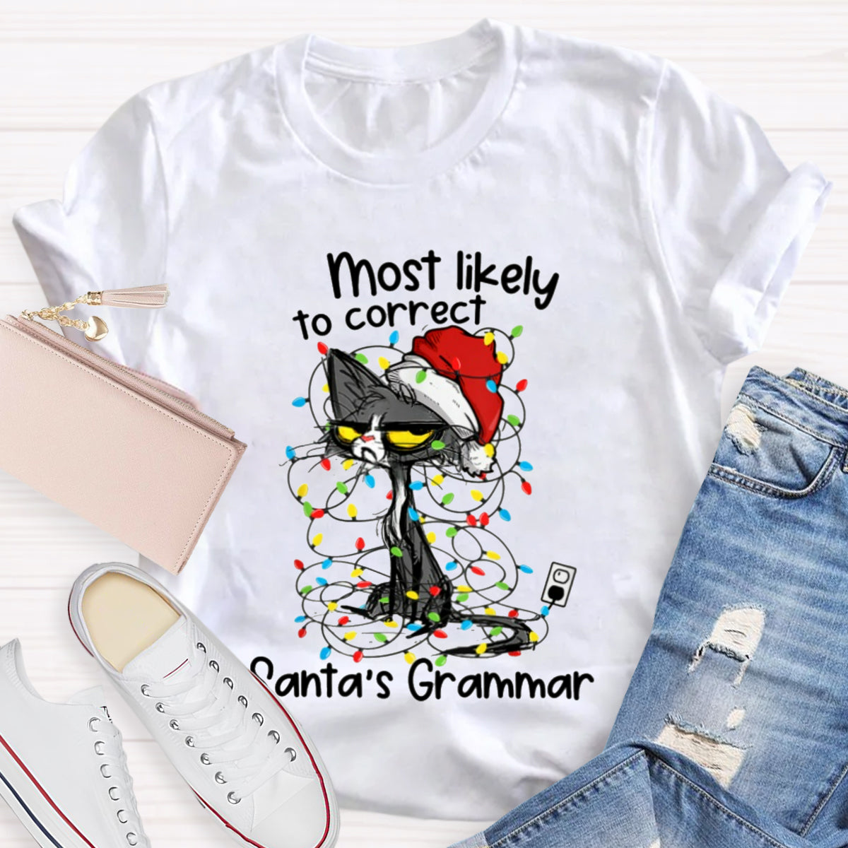 Most Likely To Correct Santa's Grammar T-Shirt