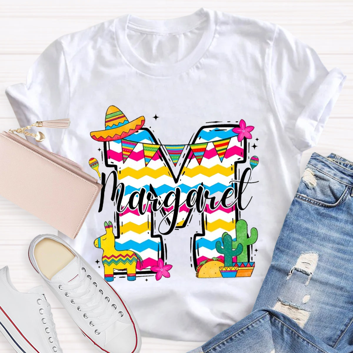 Personalized Your Own Name M For Margaret T-Shirt