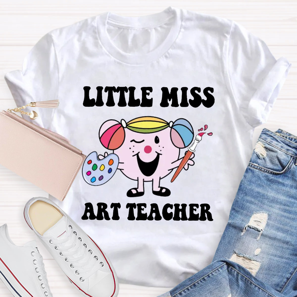 Little Miss  Art Teacher T-Shirt