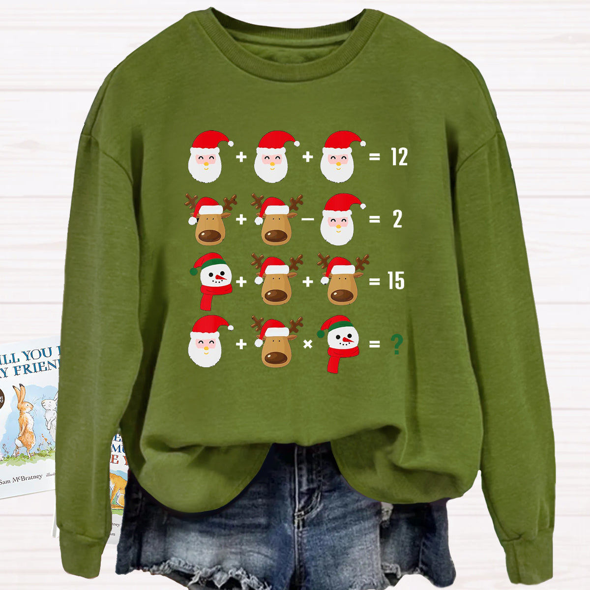 Funny Christmas Math Math Teacher Sweatshirt