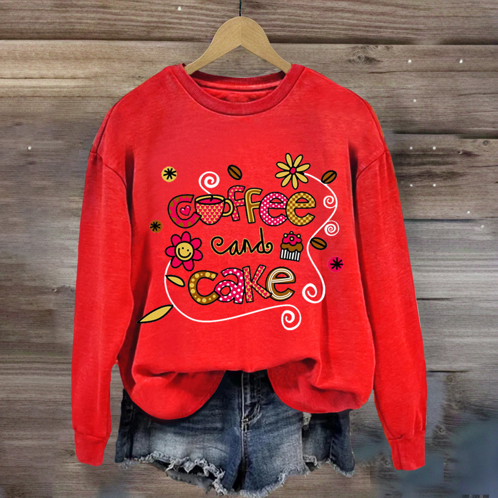 Coffee And Cake Happy Holiday Sweatshirt