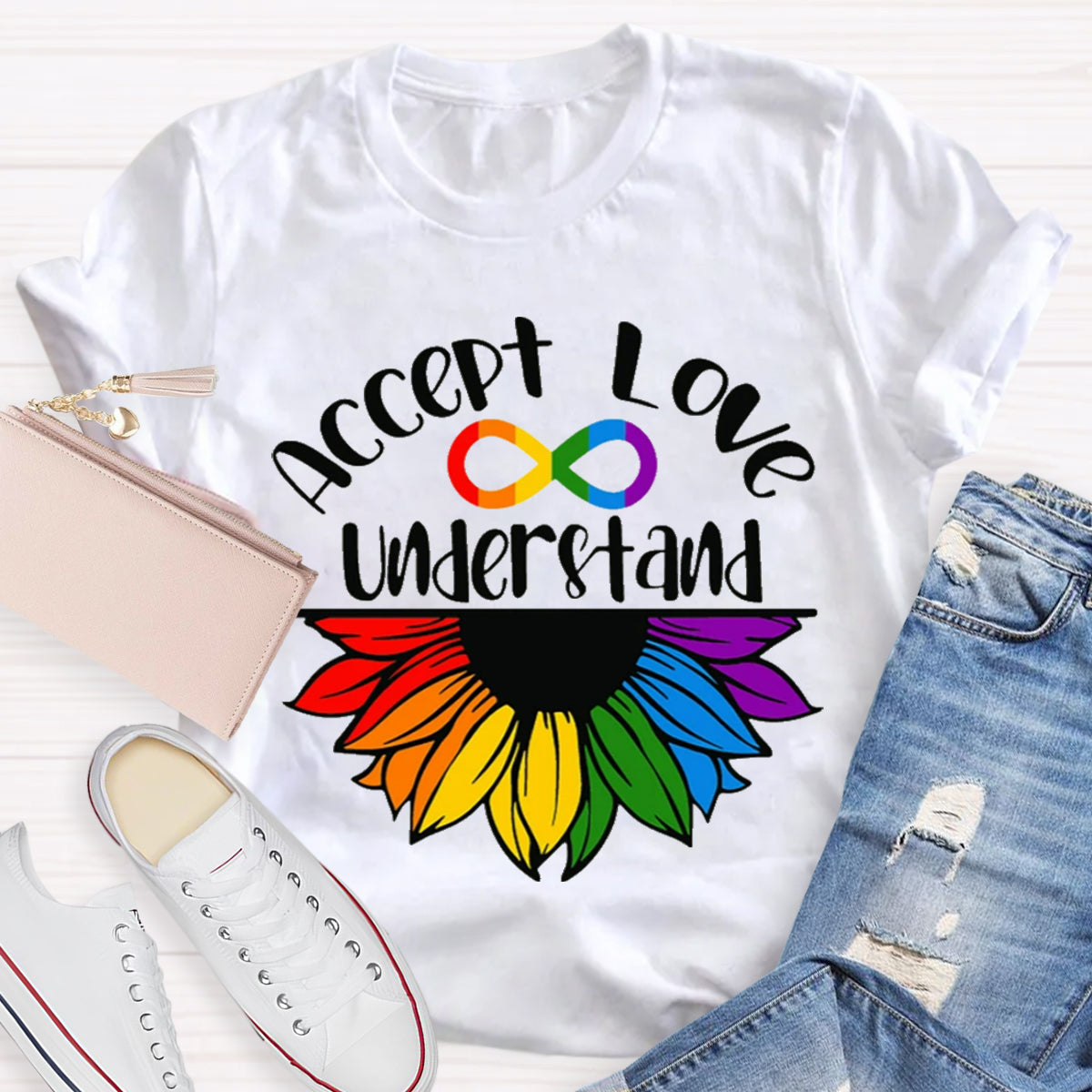 Accept Love Understand Sunflower T-Shirt