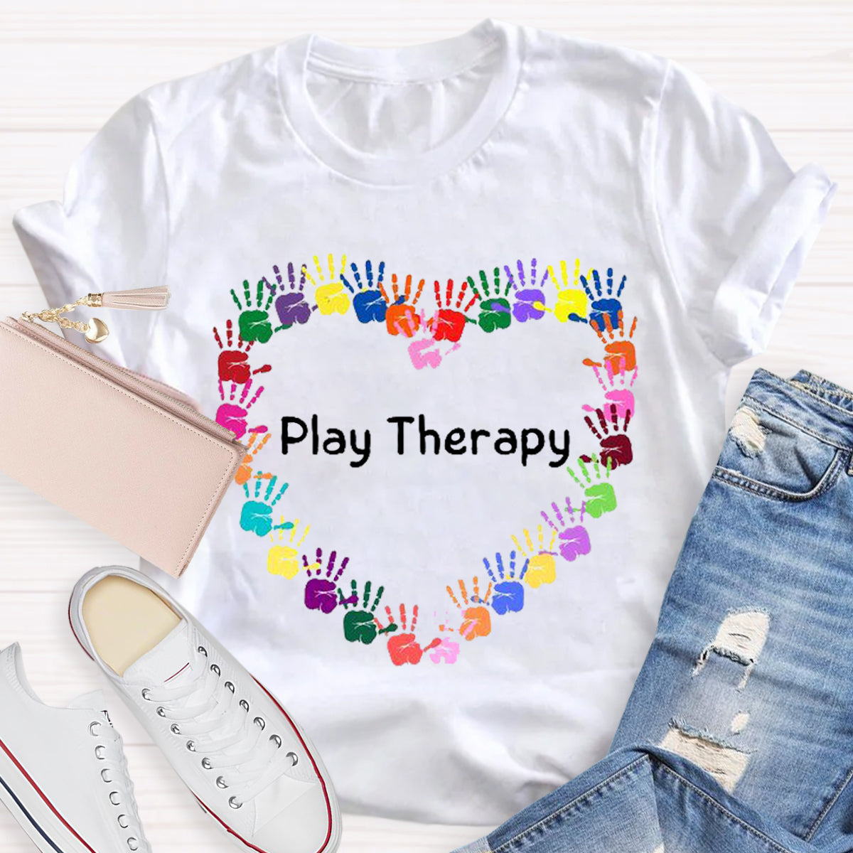 Heart Play Therapy Teacher T-Shirt