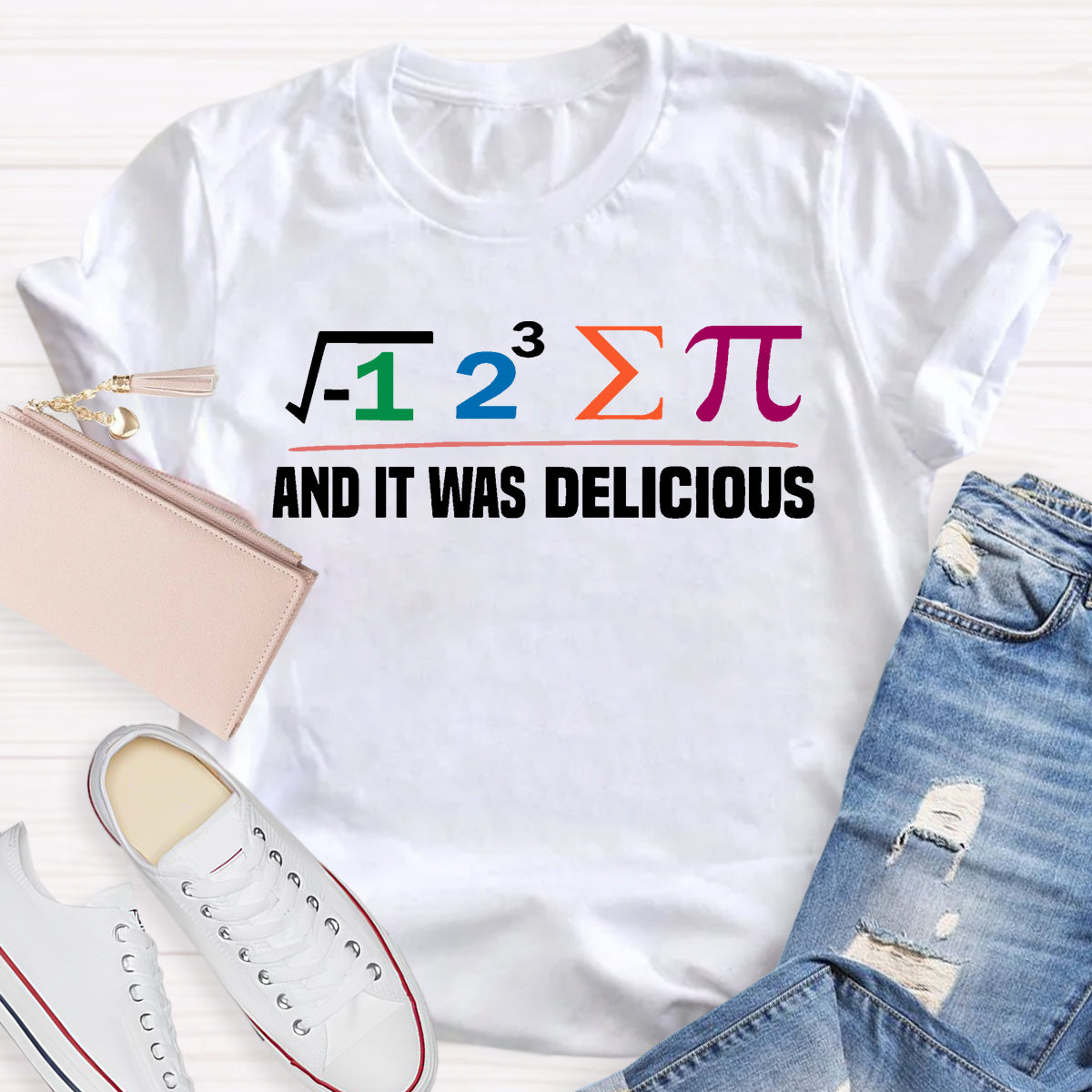 I Ate Some Pie And It Was Delicious Funny Math T-Shirt