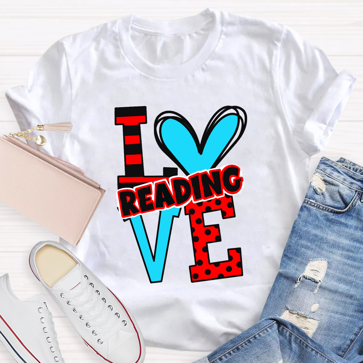 Love Reading Children's Books Teacher T-Shirt