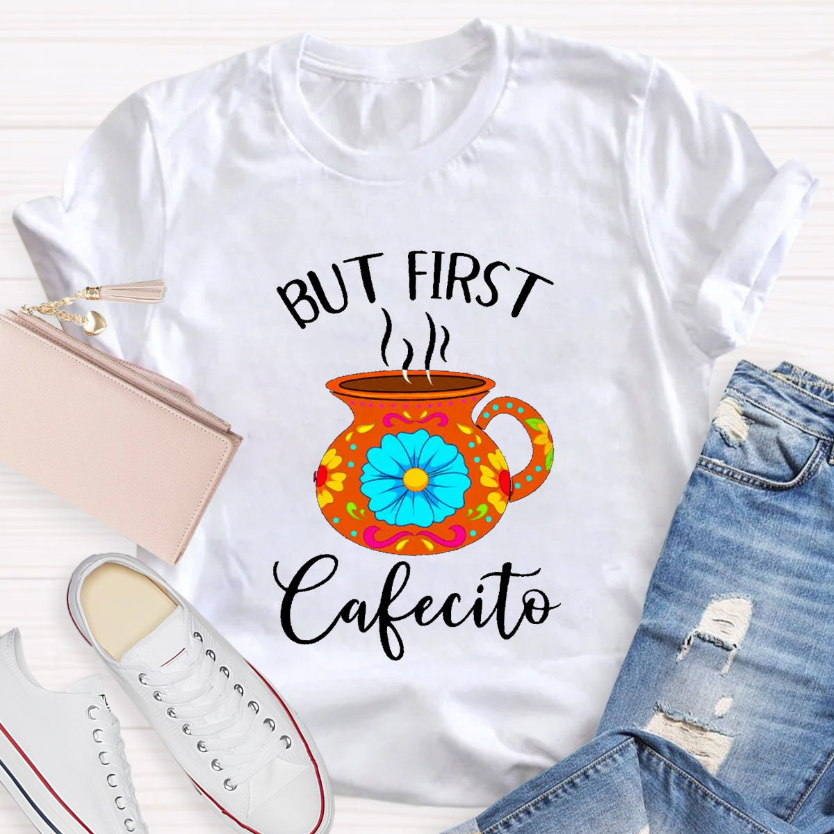 But First Cafecito Spanish Teacher T-Shirt