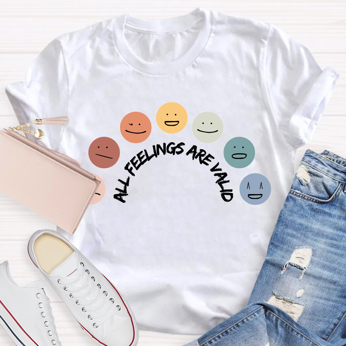 All Feelings Are Okay Teacher T-Shirt