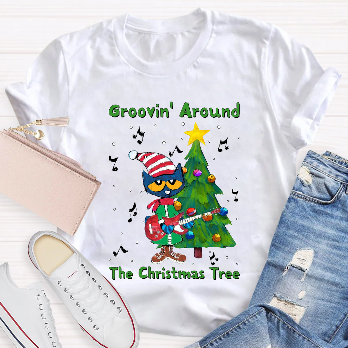 Groovin Around The Christmas Tree T-Shirt