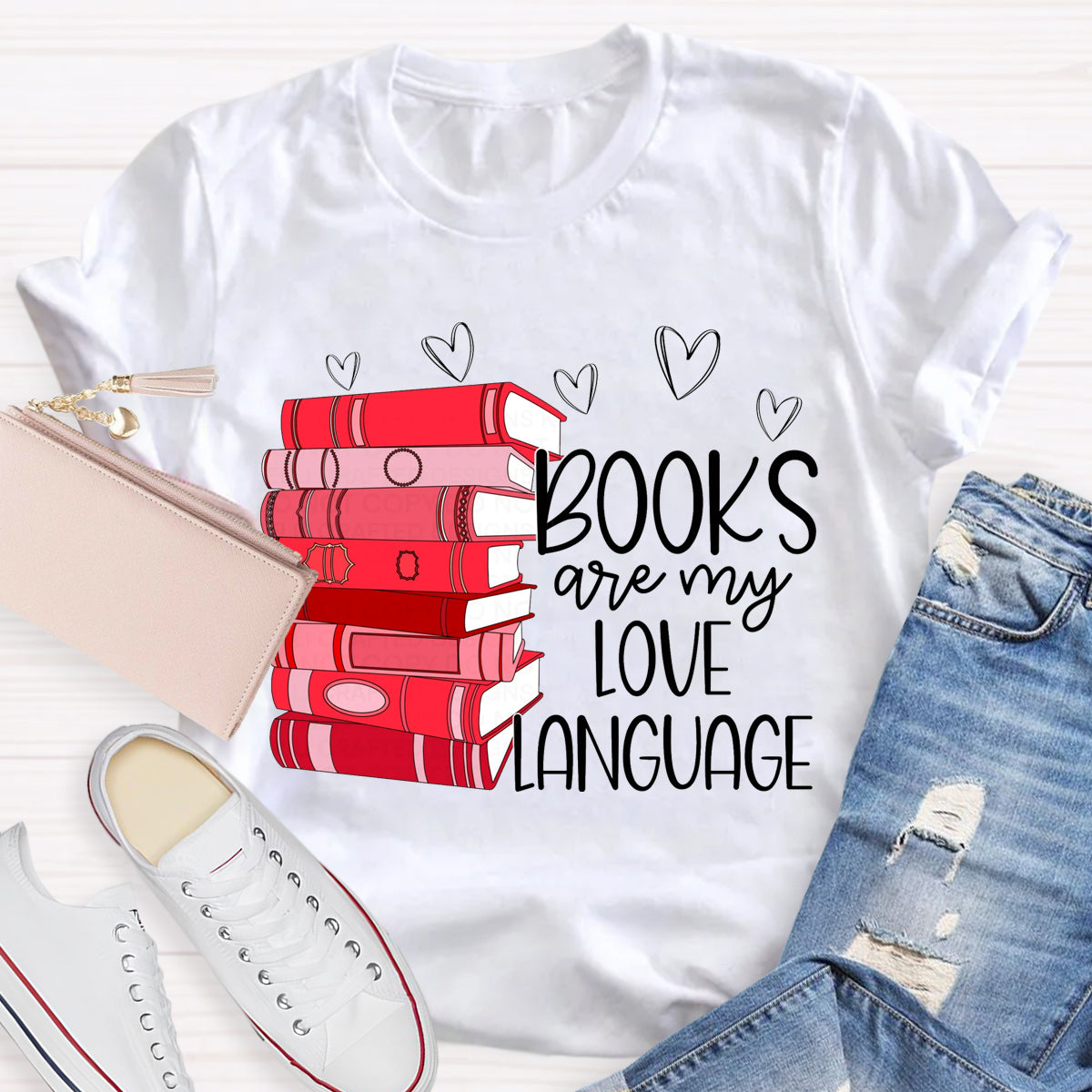 Books Are My Love Language T-Shirt