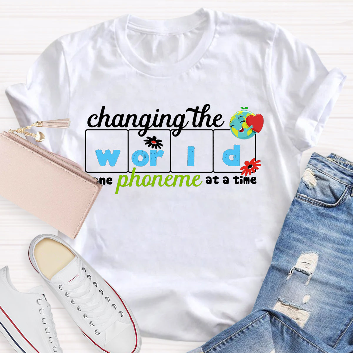 Changing The World One Phoneme At A Time Reading T-Shirt