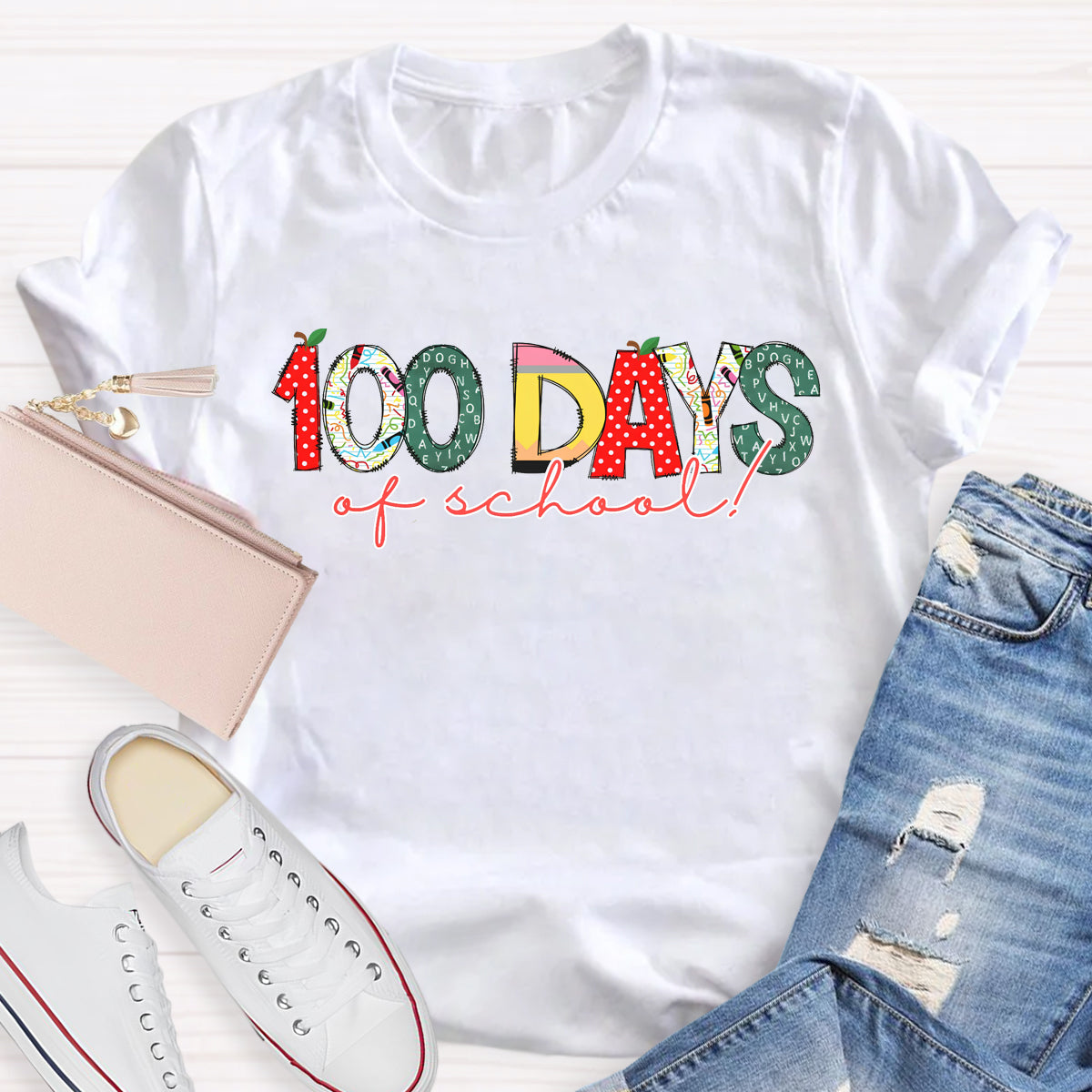 100 Days Of School Teacher T-Shirt