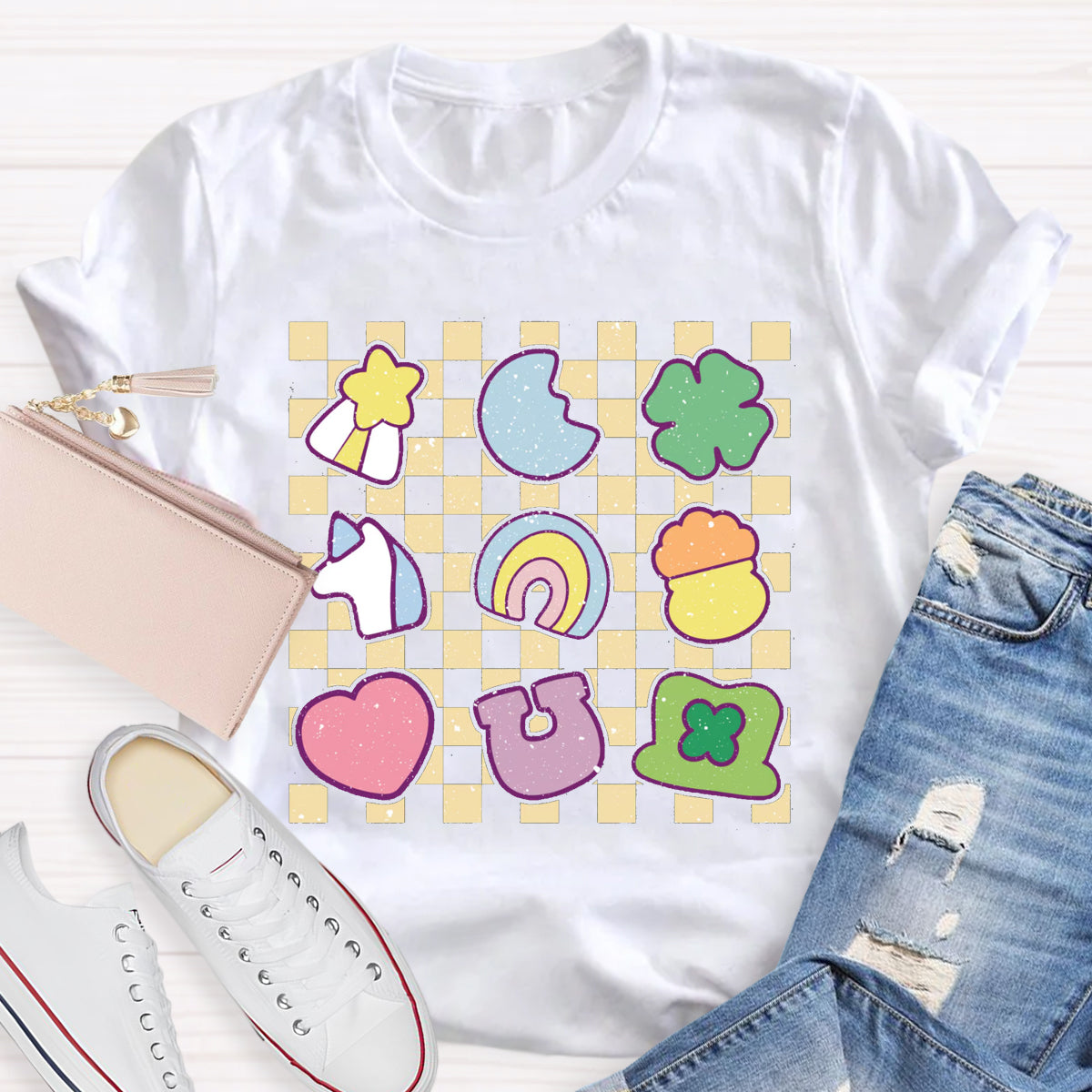 Checkered Lucky Charms T-Shirt