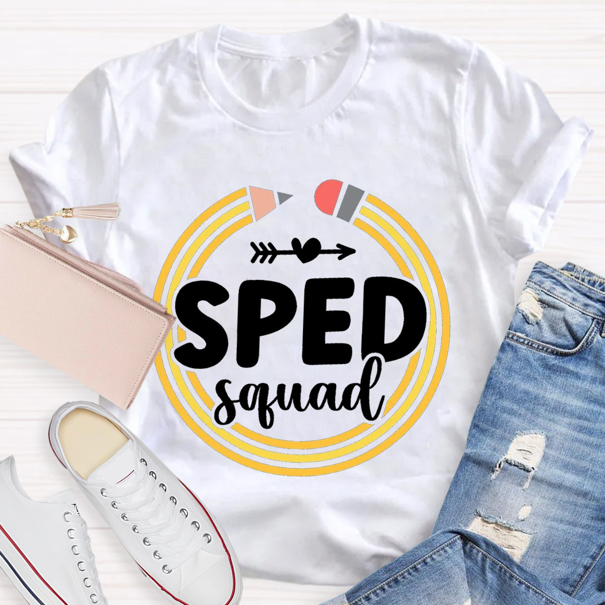 Sped Squad Pencil Teacher T-Shirt