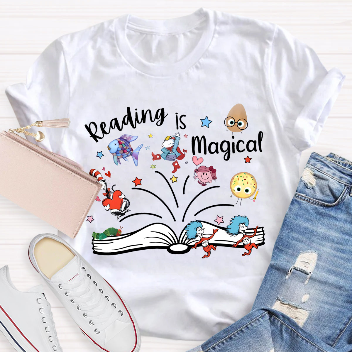 Reading Is Magical Children's Books Teacher T-Shirt