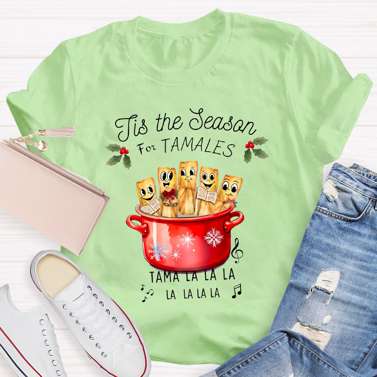 Tis The Season For Tamales Spanish Teacher T-Shirt