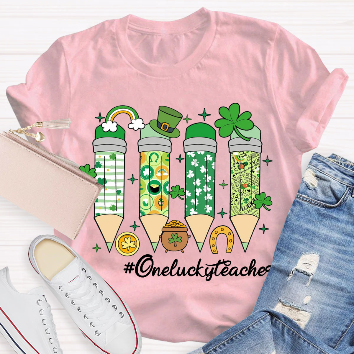 One Lucky Teacher T-Shirt