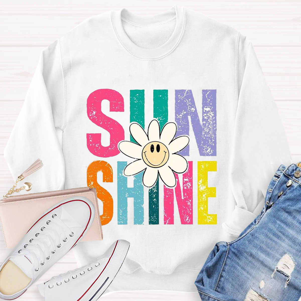 Positive Sunshine Teacher Sweatshirt