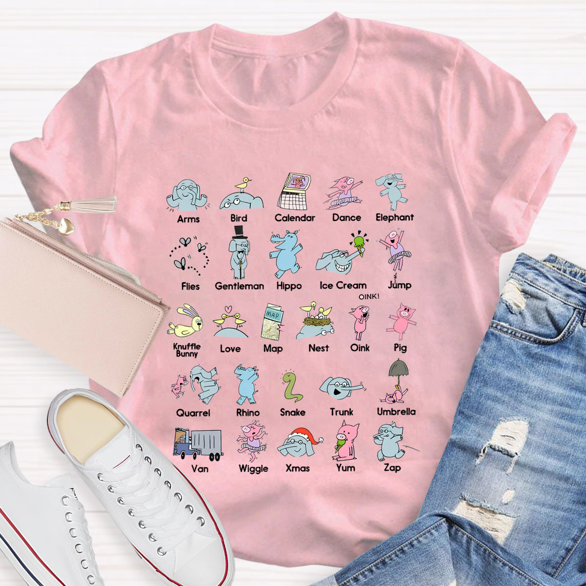 Alphabet Children's Book Teacher T-Shirt