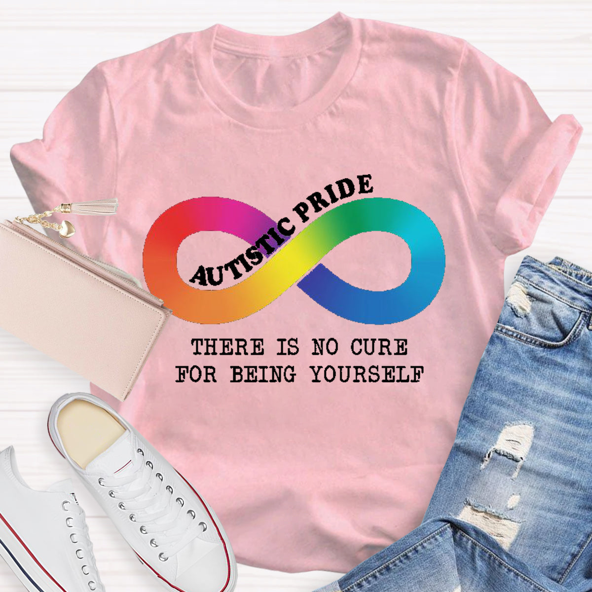 Autistic Pride There Is No Cure For Being Yourself  T-Shirt