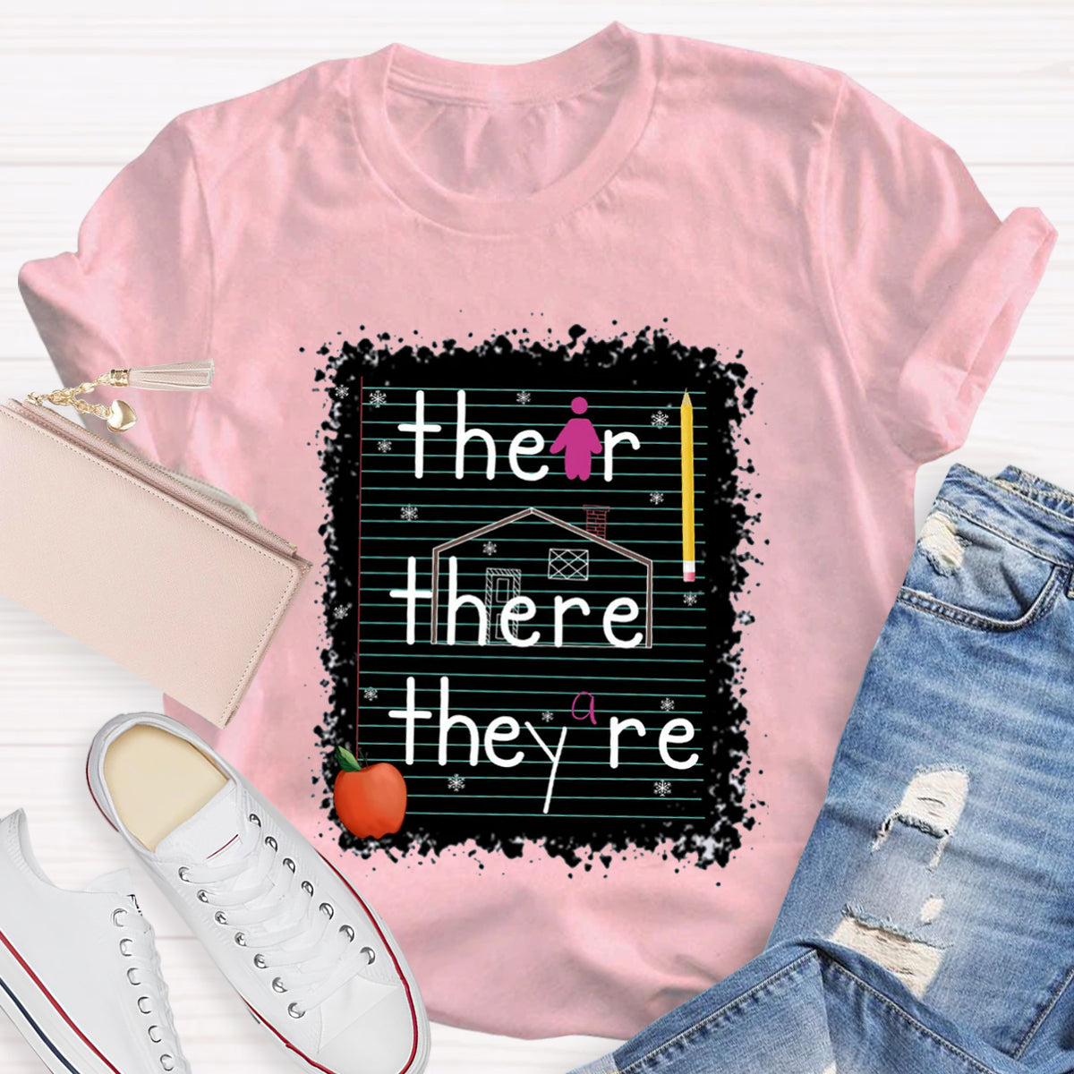 Their There They Are Teacher T-Shirt