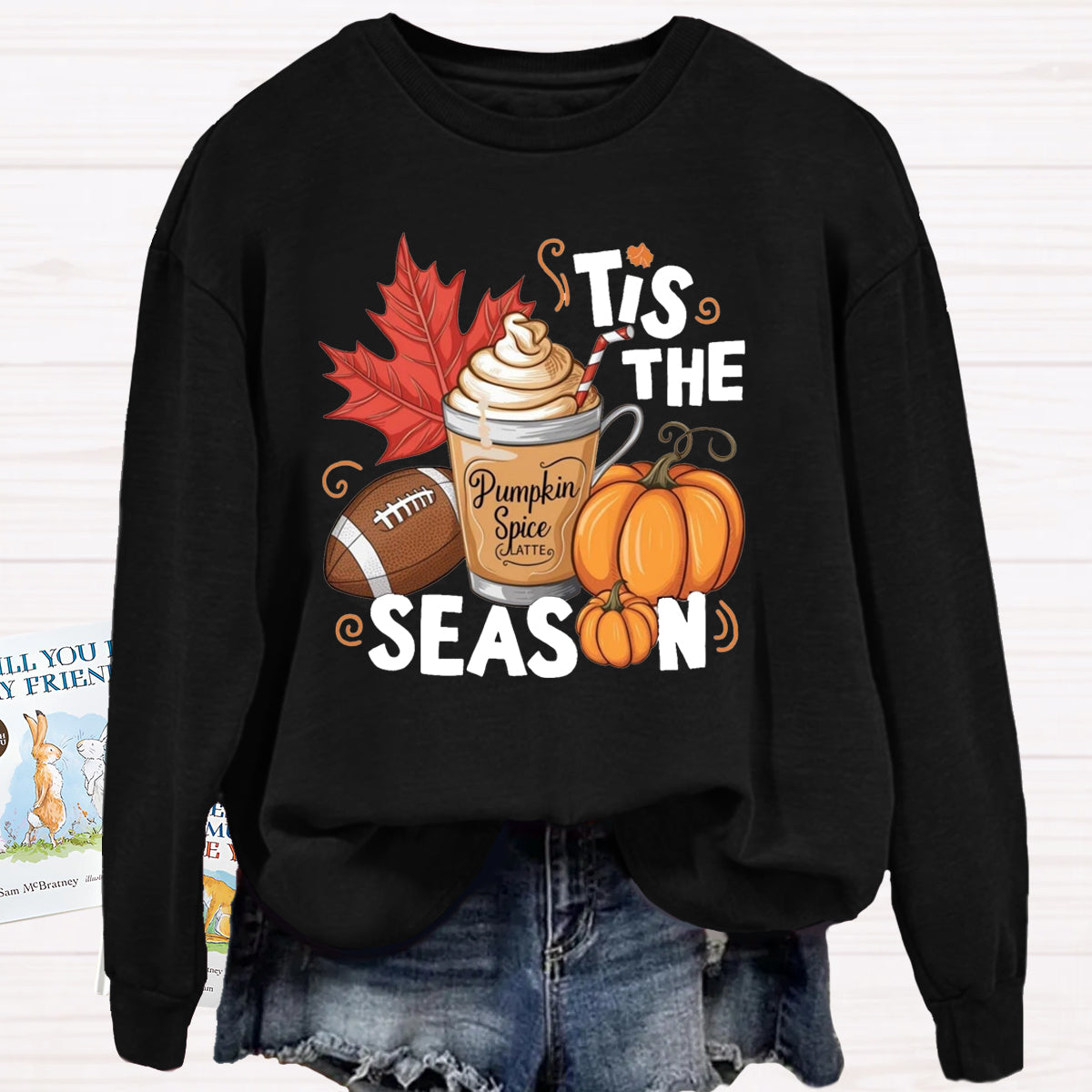 Tis The Season Pumpkin Game Ball Sweatshirt