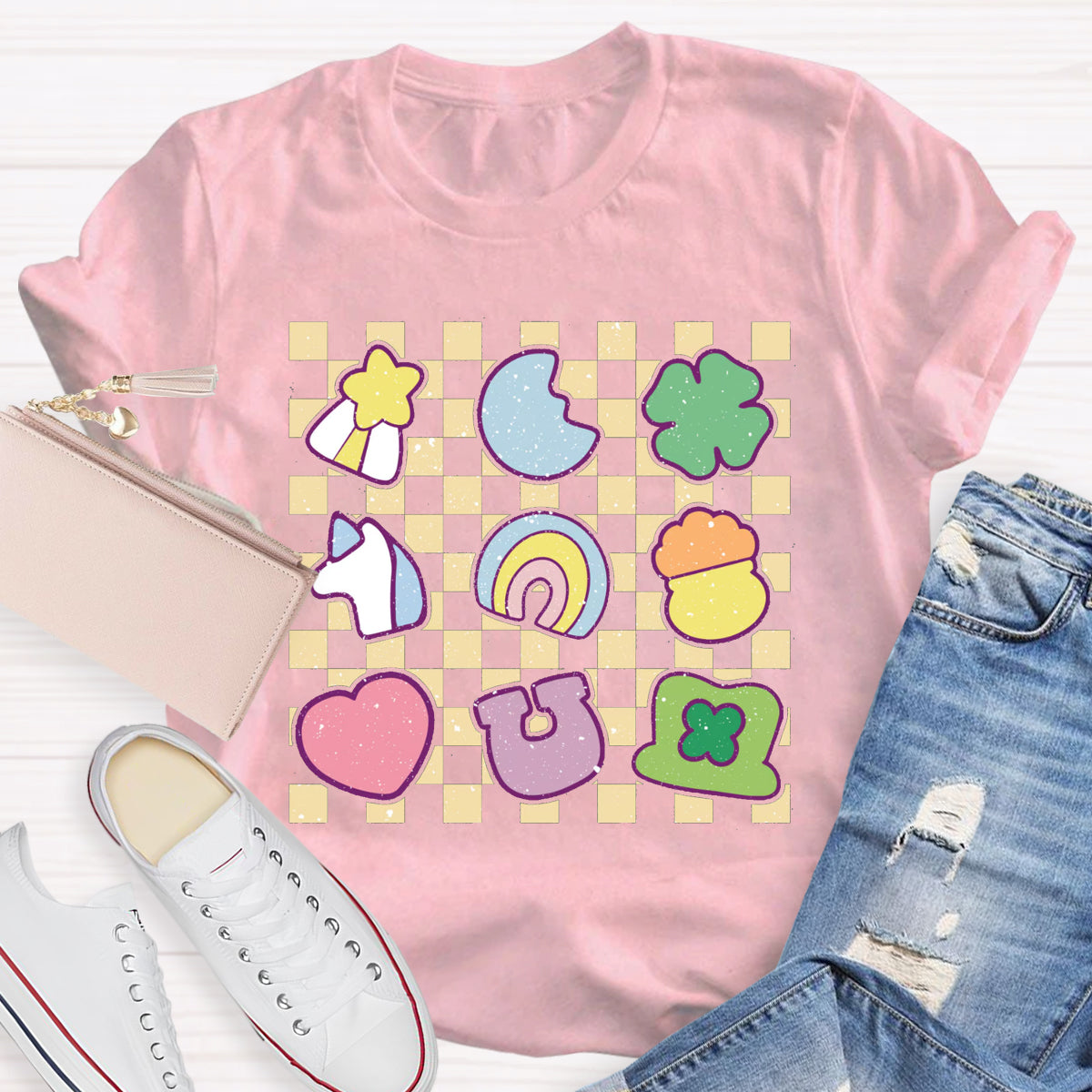 Checkered Lucky Charms T-Shirt