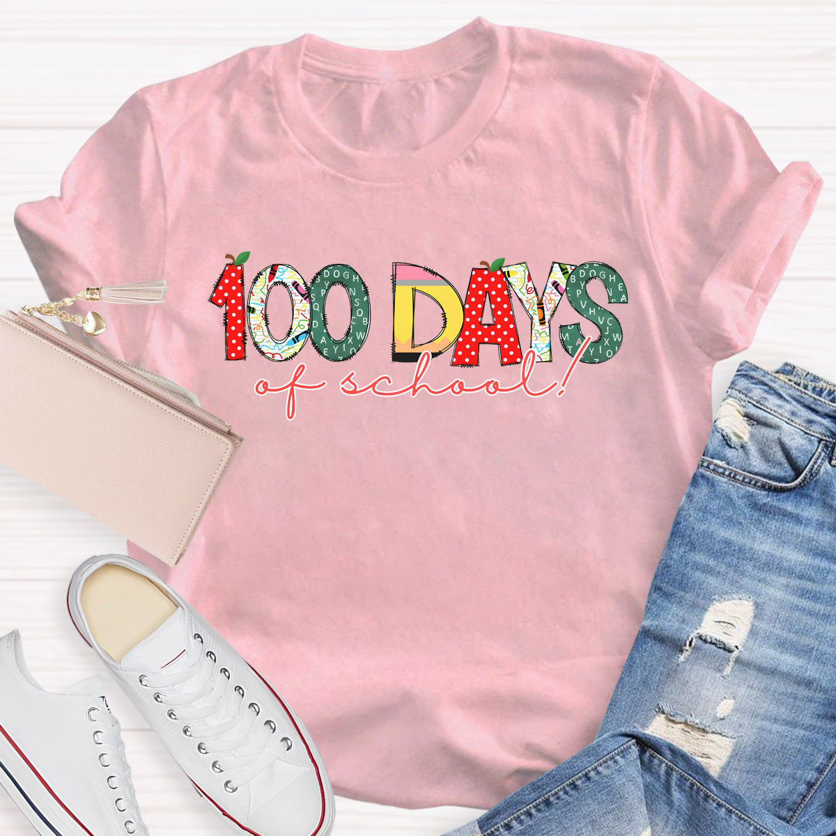 100 Days Of School Teacher T-Shirt