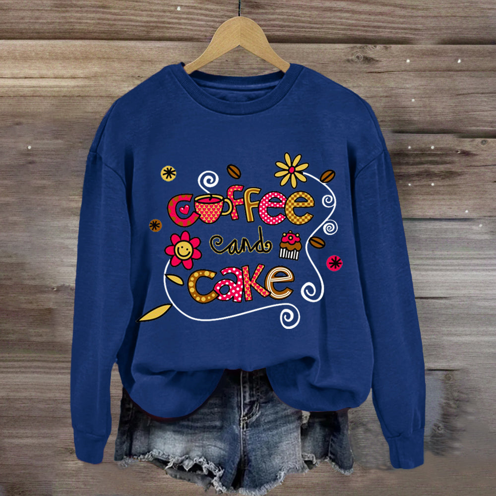 Coffee And Cake Happy Holiday Sweatshirt