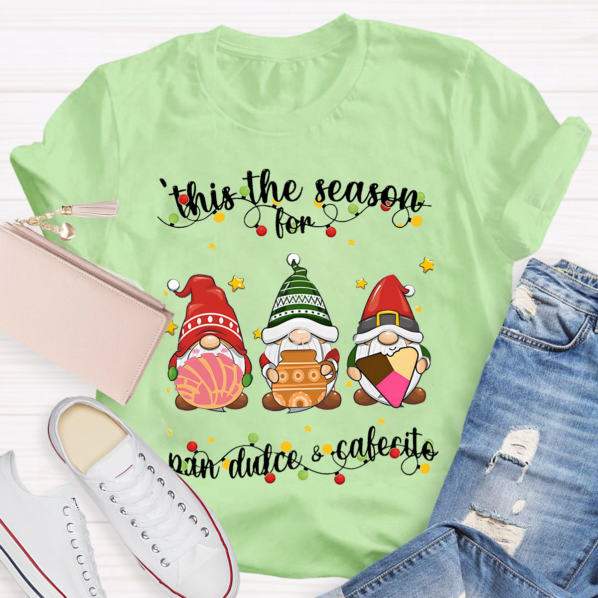 This The Season For Pan Dulce & Cafecito Spanish Christmas T-Shirt