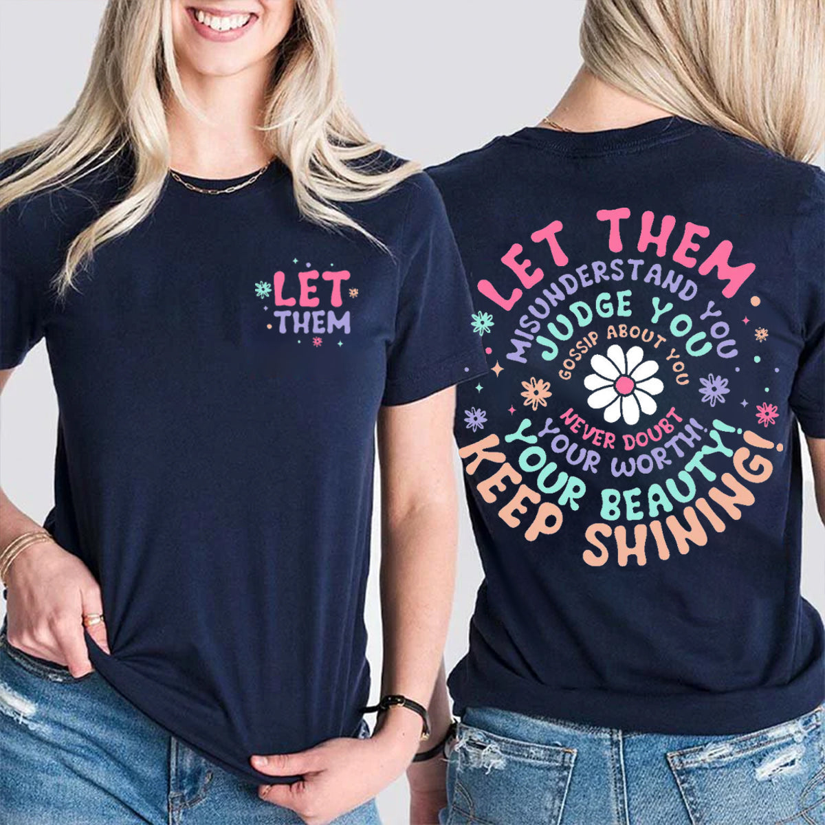 Keep Shining Double Printed T-shirt