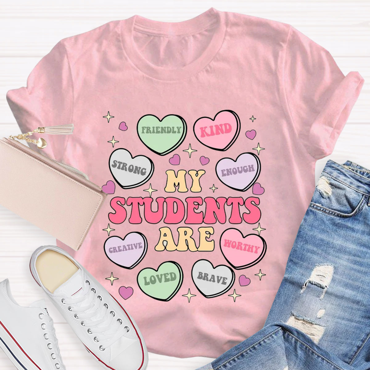 My Students Are Brave Loved Teacher T-Shirt