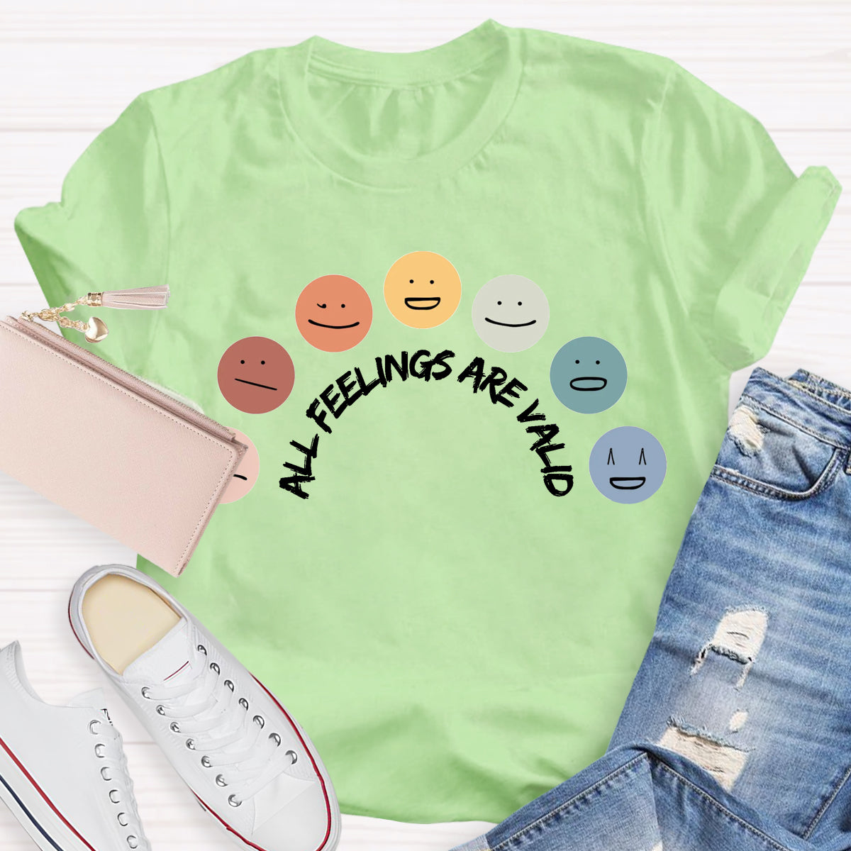 All Feelings Are Okay Teacher T-Shirt