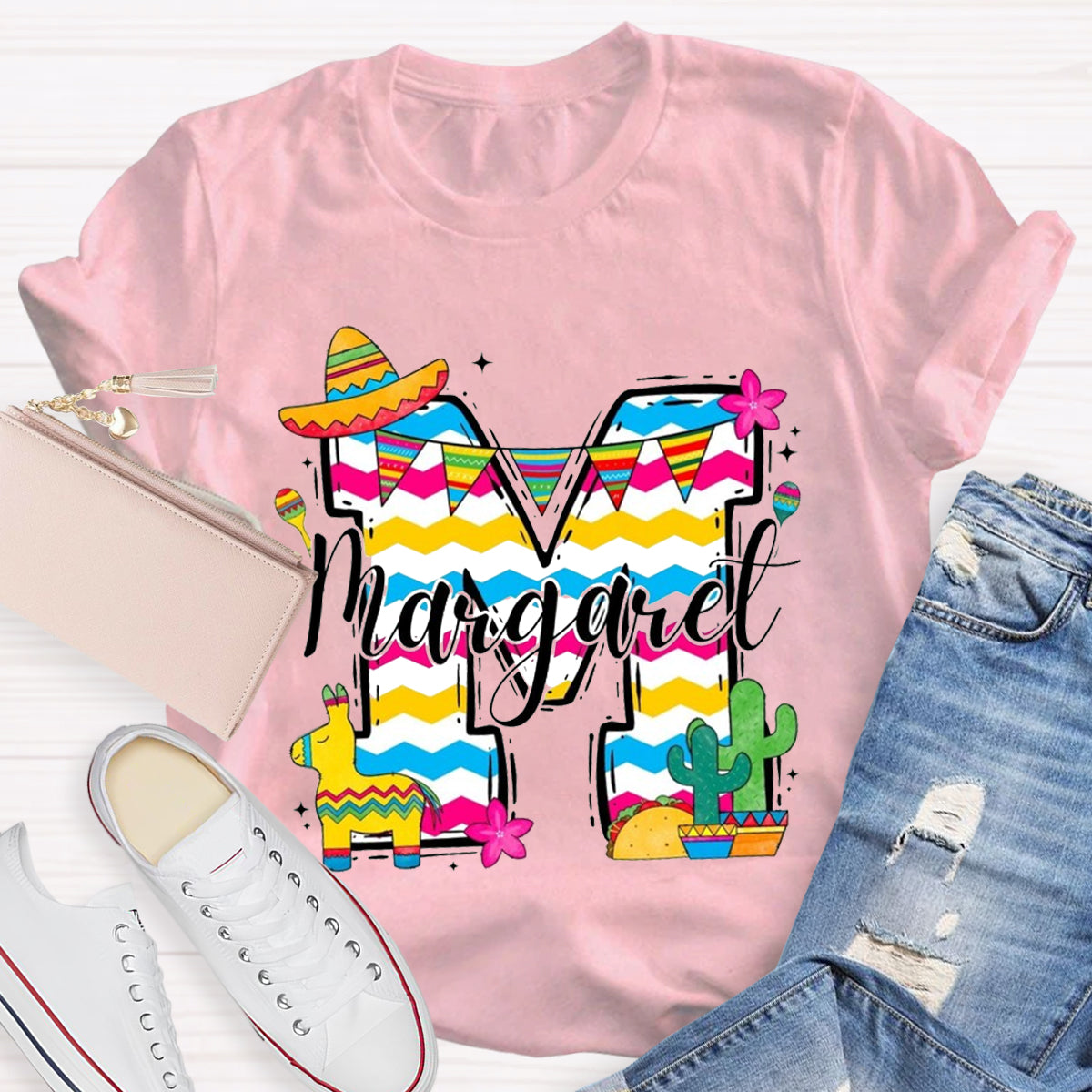 Personalized Your Own Name M For Margaret T-Shirt