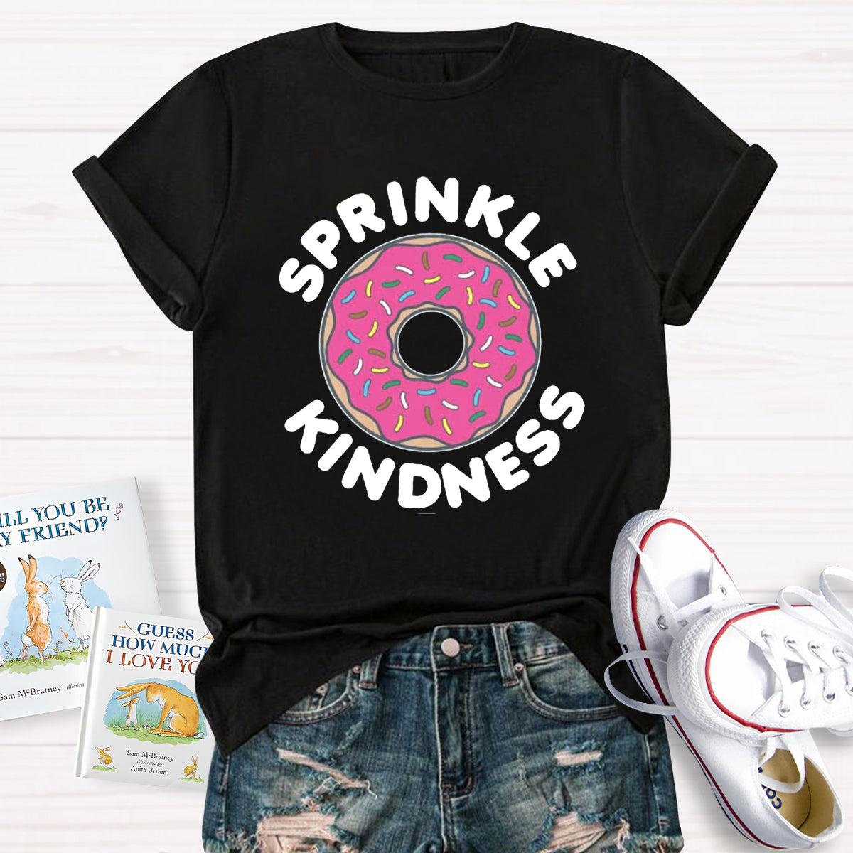 Sprinkle Kindness Funny Cute Donut T-Shirt