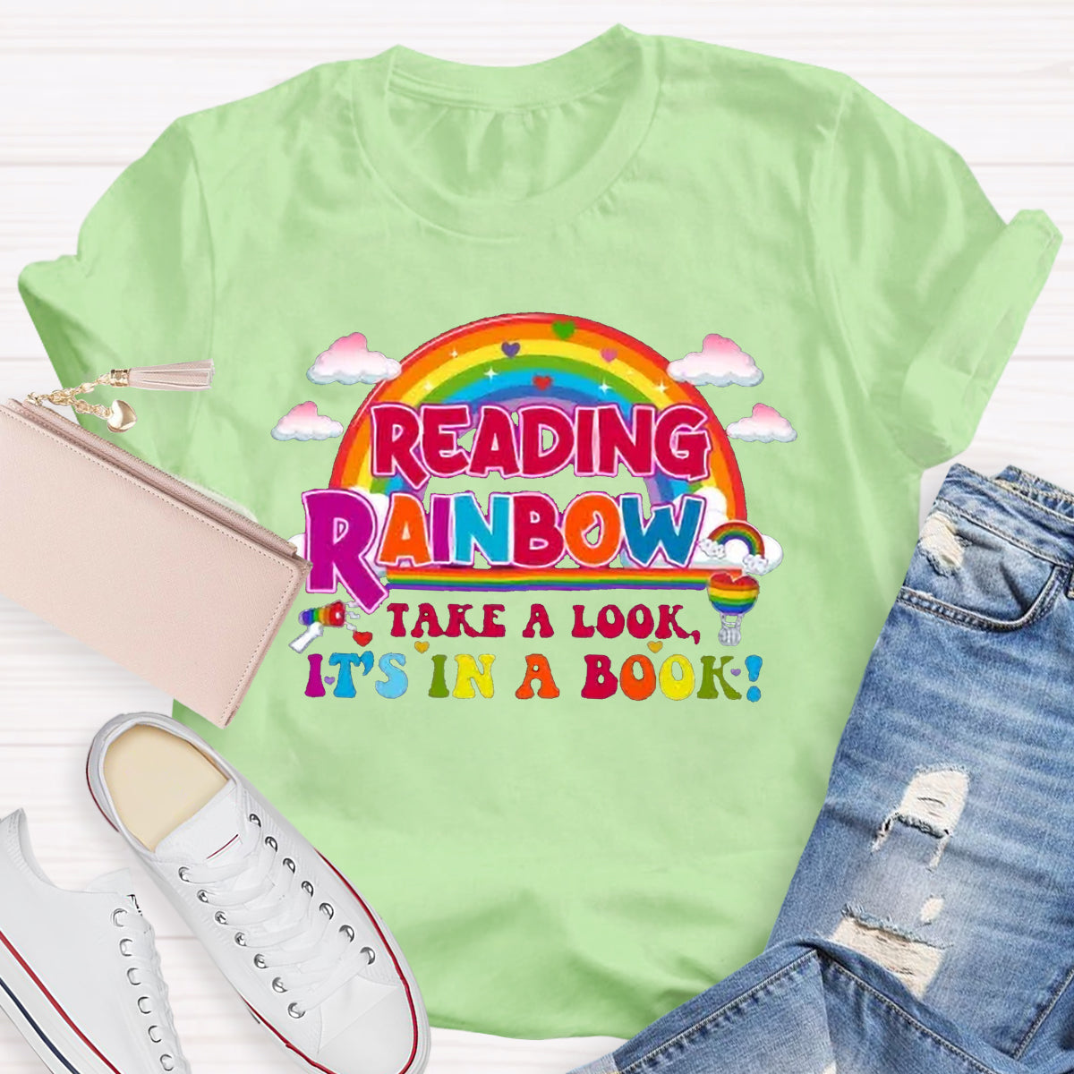 Reading Rainbow Take A Look Teacher T-Shirt