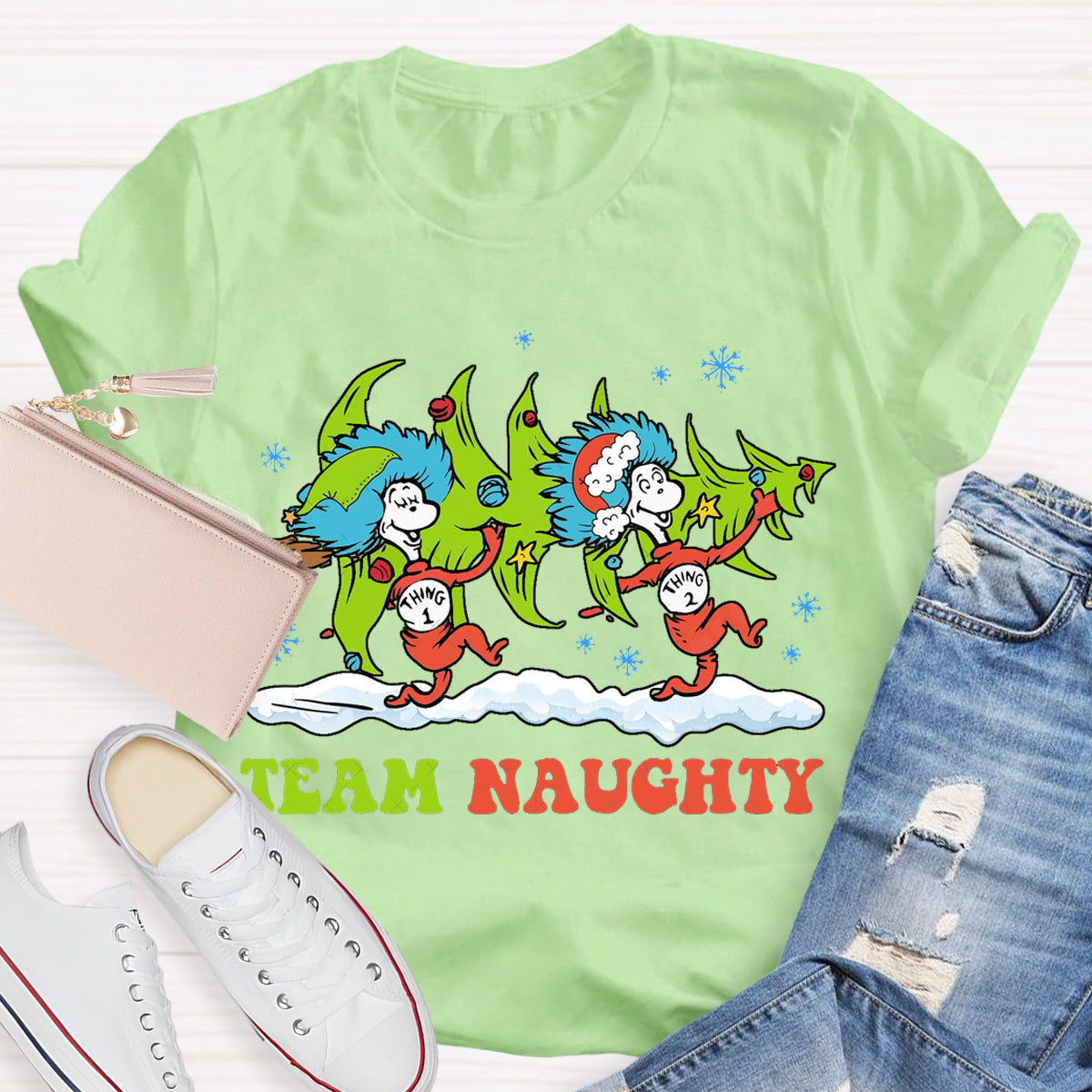 Merry Christmas Team Naughty T-Shirt