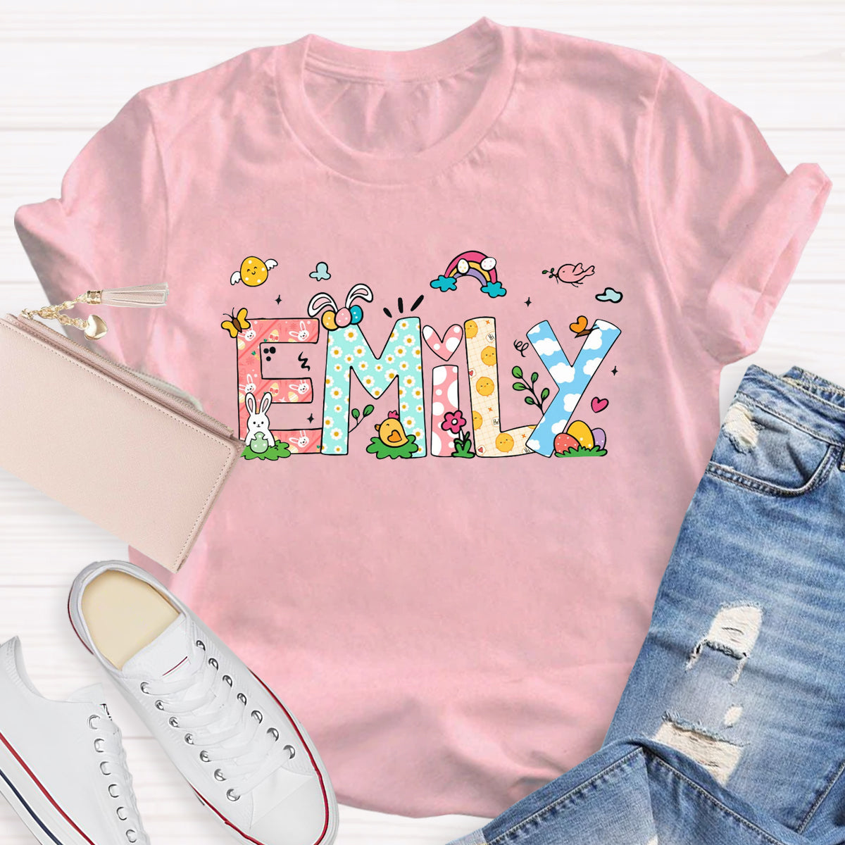 Personalized Name Easter Emily T-Shirt