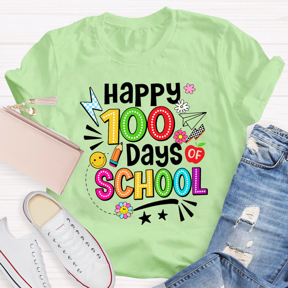 Happy 100 Days Of School T-Shirt