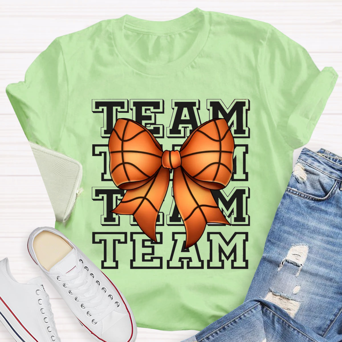 Game Day Team Bow Teacher T-Shirt