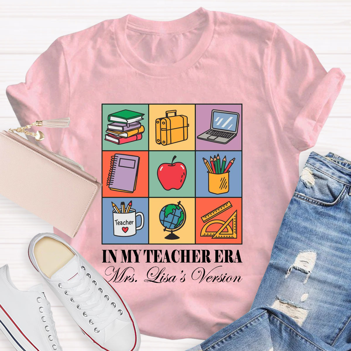 Personalized Name In My Teacher Era T-Shirt