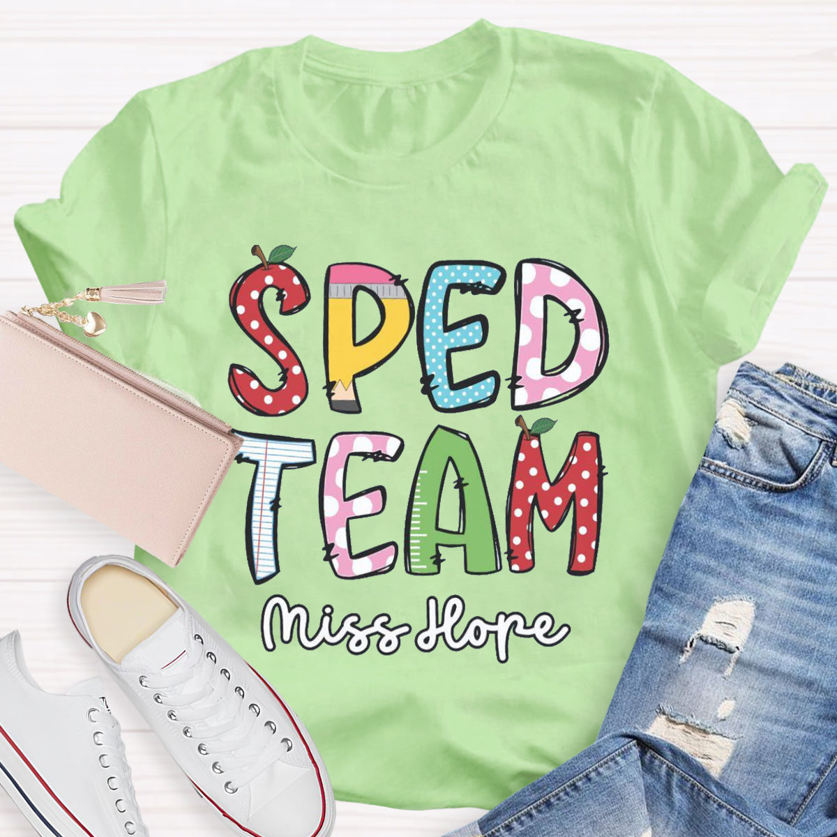 Personalized Name Of SPED Team T-shirt