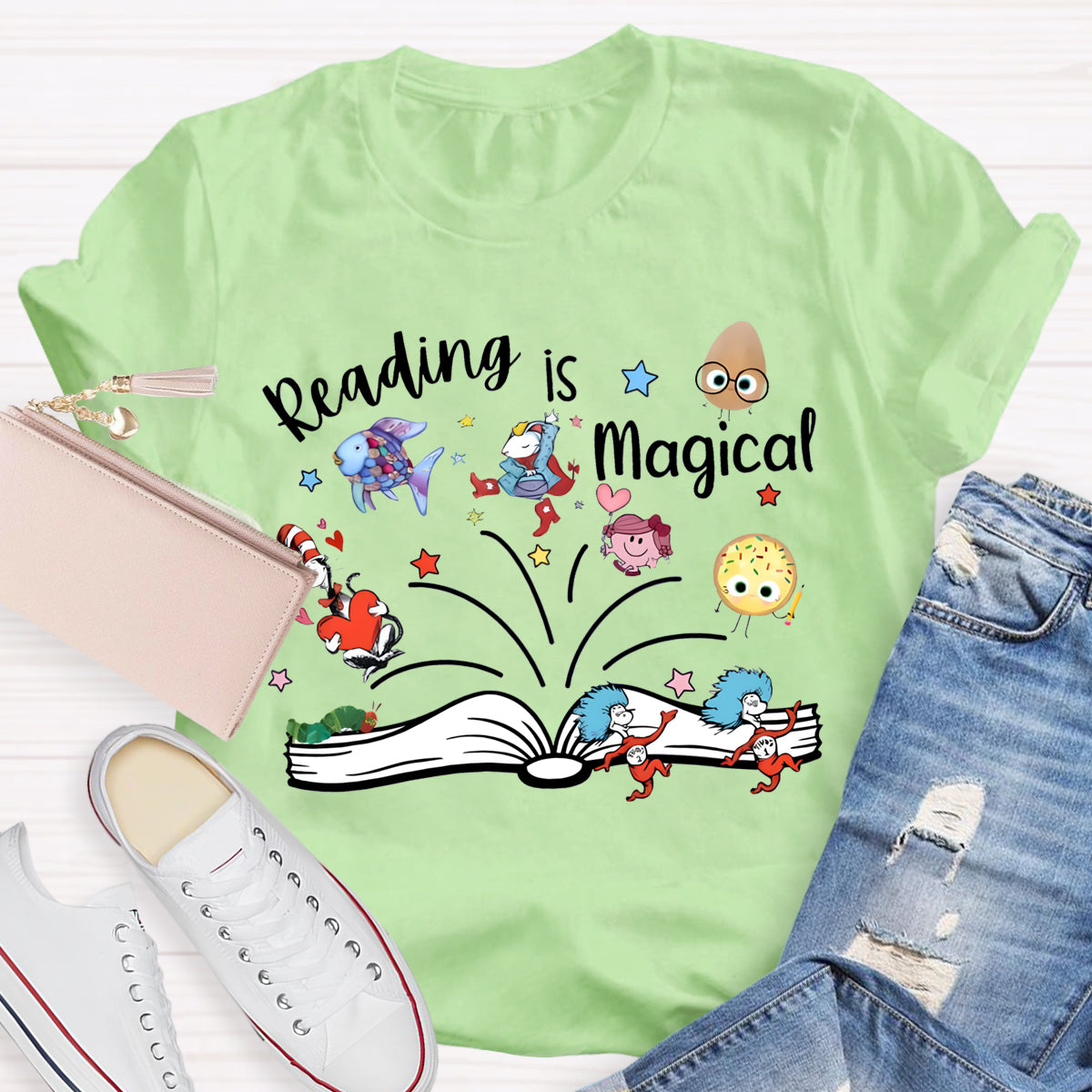 Reading Is Magical Children's Books Teacher T-Shirt