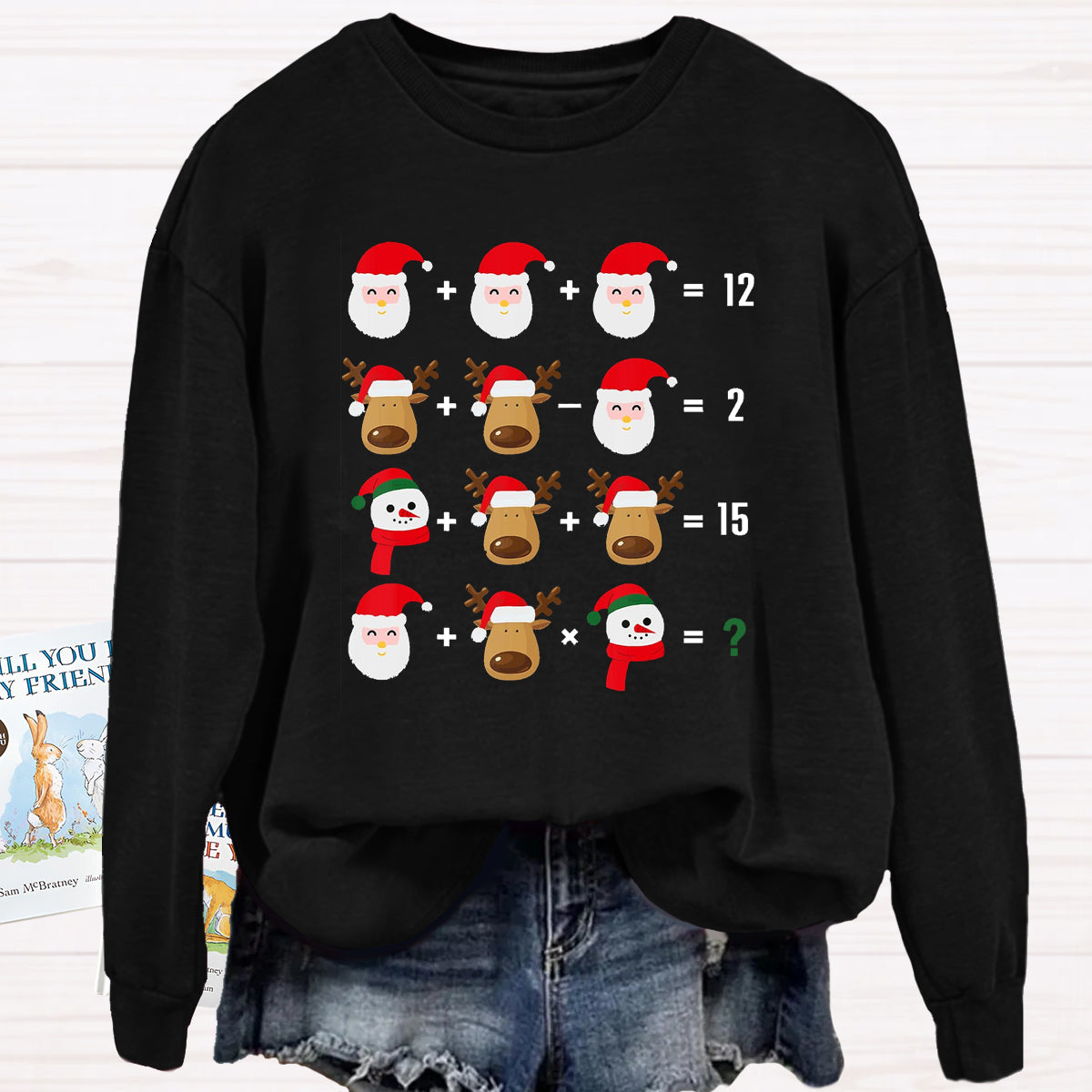 Funny Christmas Math Math Teacher Sweatshirt