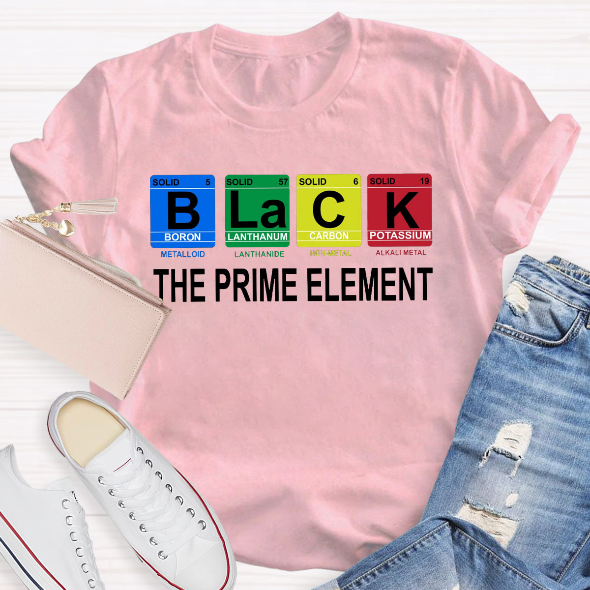 Black The Prime Element T-Shirt